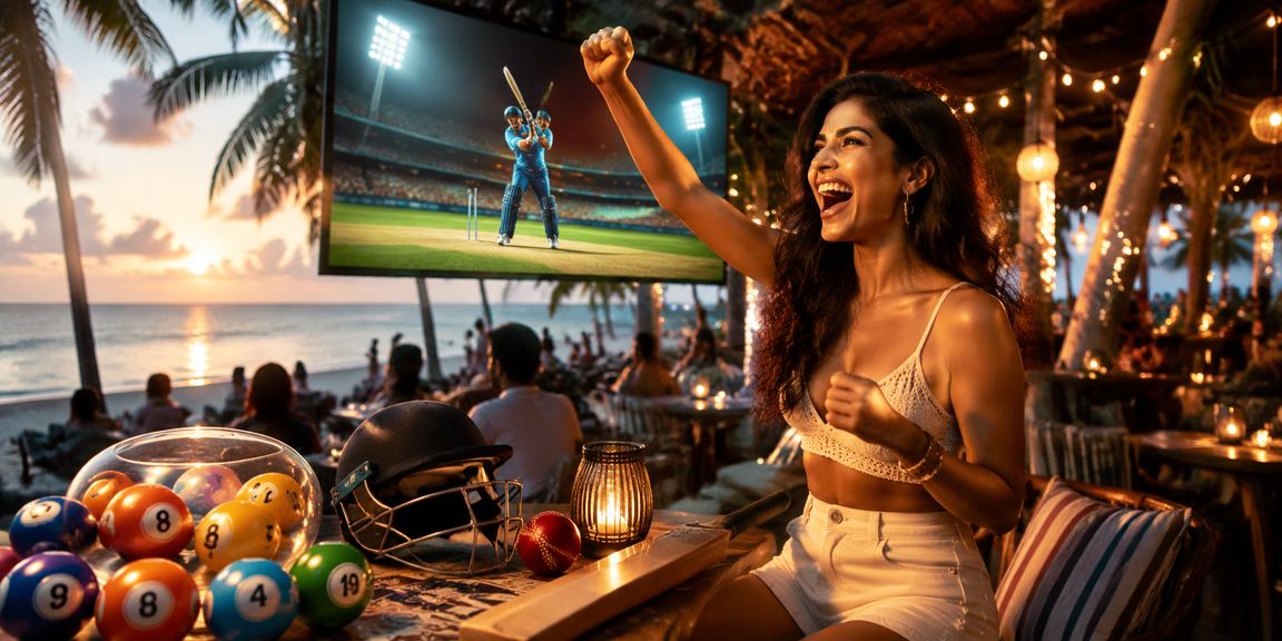 Cricket betting at Goan beach